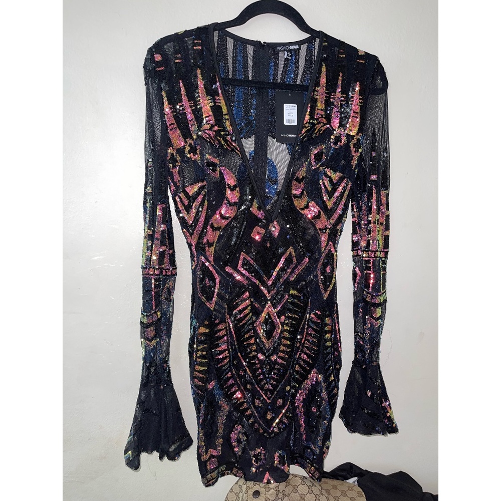Total Stand Out sequin mini dress